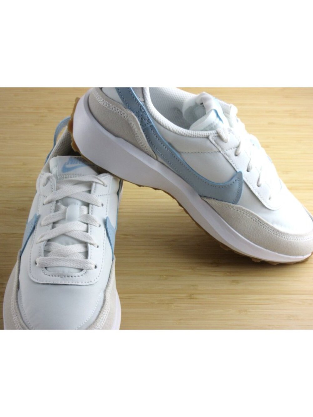 Nike Women's Waffle Debut Retro Running Shoes Platinum Armory Blue Size 8 NIB - Picture 4 of 7